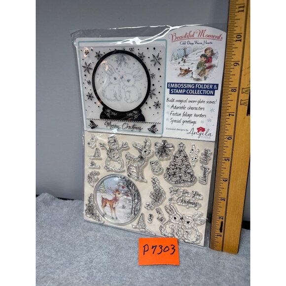 Beautiful Moments Cold Days Warm Hearts Embossing Folder & Stamp Collection - Picture 8 of 8